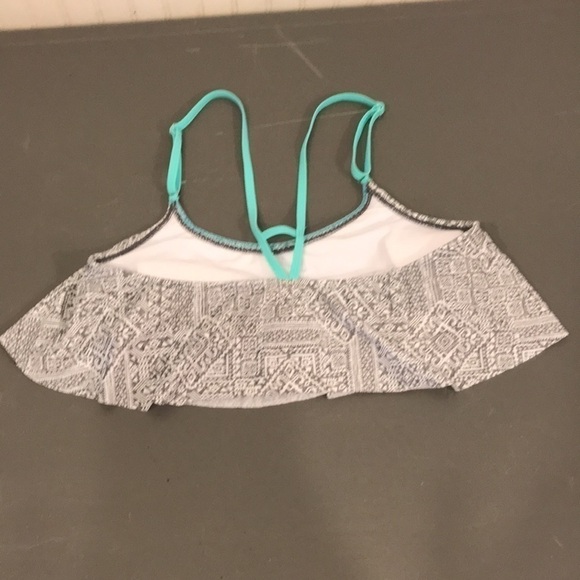 O’rageous Aztec Grey/white/teal bikini top size XL - Picture 3 of 5